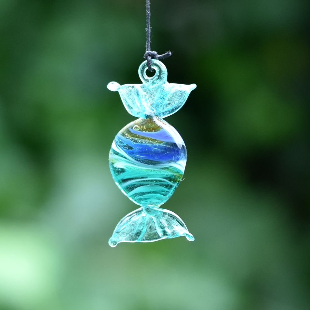 Assorted Multicolor Toffee Kids Christmas Tree Decoration Ornaments Set of 10 Pcs